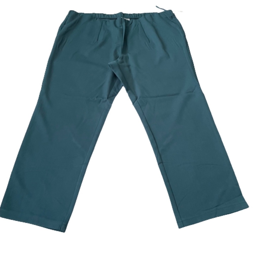 Teal pull on stretch waist dress pants size 20P